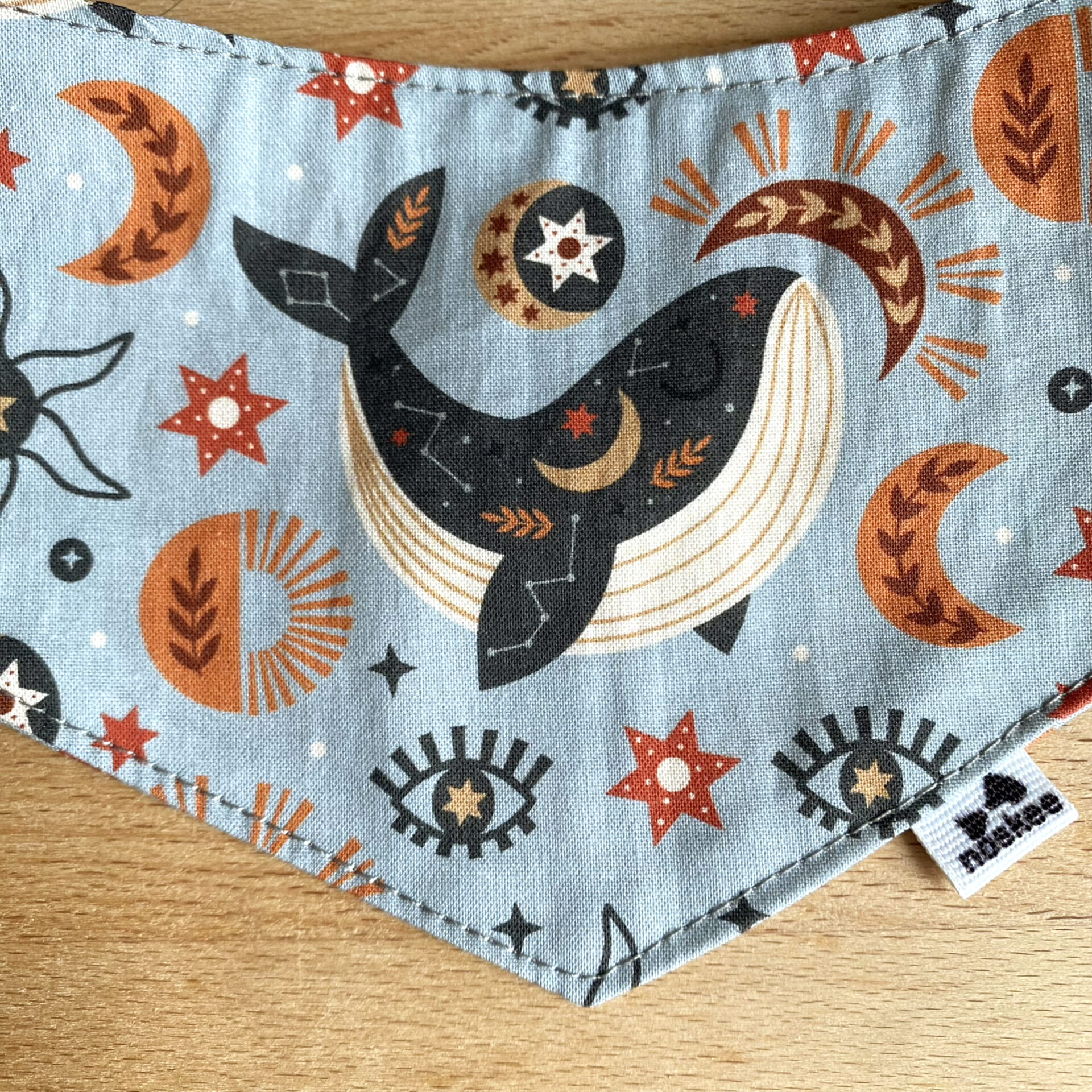magical-whale-pattern-pet-bandana-zoom magical whale pattern pet bandana zoom