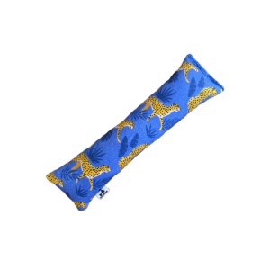 kopacz leopard XL zabawka dla kotów do kopania niebieska w żółte lamparty