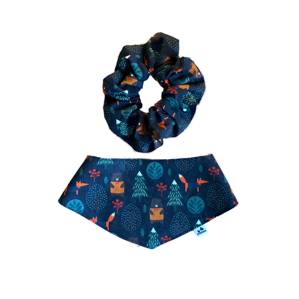 forest-pet-bandana-and-matching-owner-scrunchie forest pet bandana and matching owner scrunchie