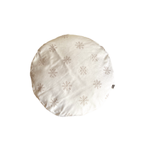 poducha snow białe legowisko dla psa lub kota w srebrne śnieżynki poduszki dla zwierząt
