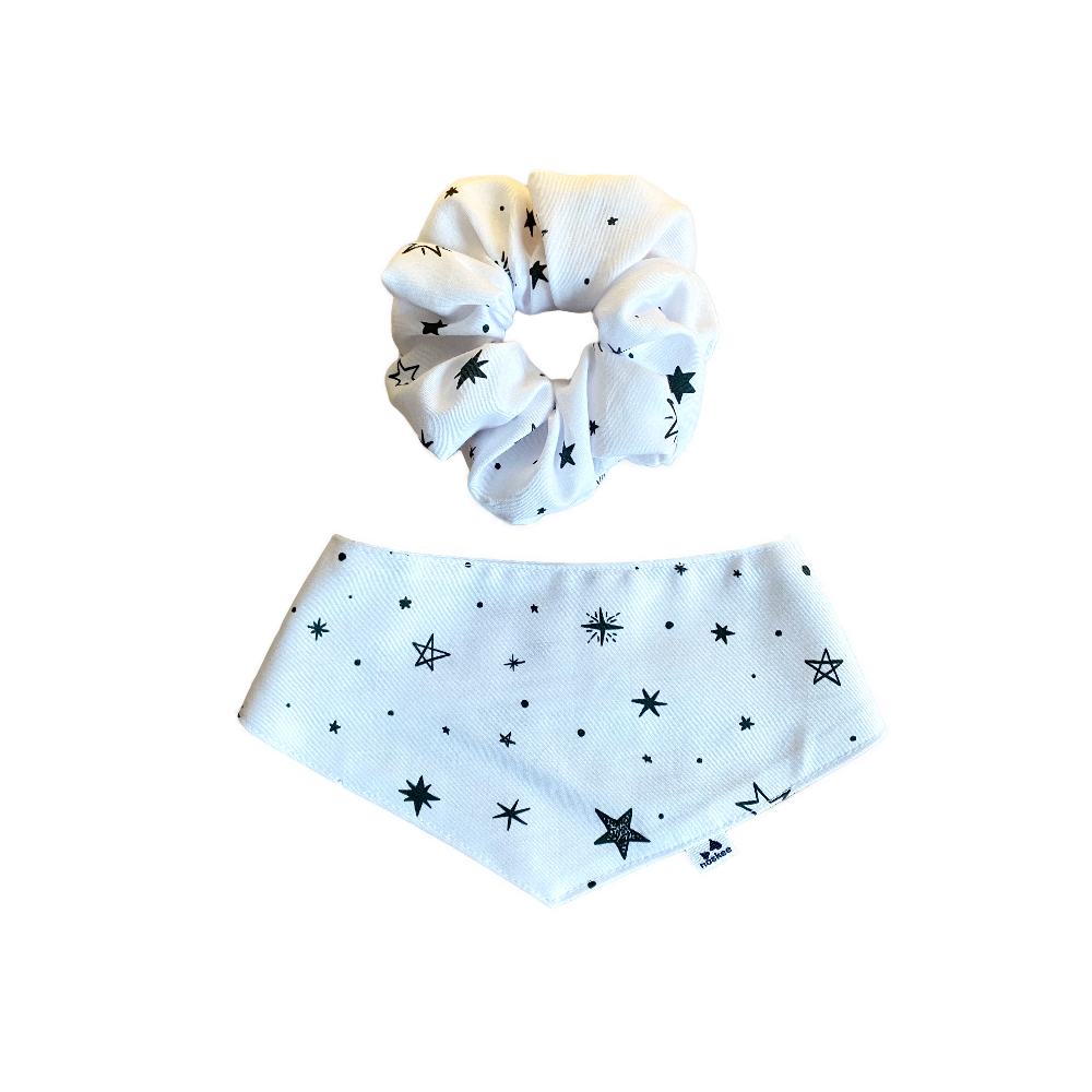 stars-pet-bandana-and-matching-owner-scrunchie stars pet bandana and matching owner scrunchie