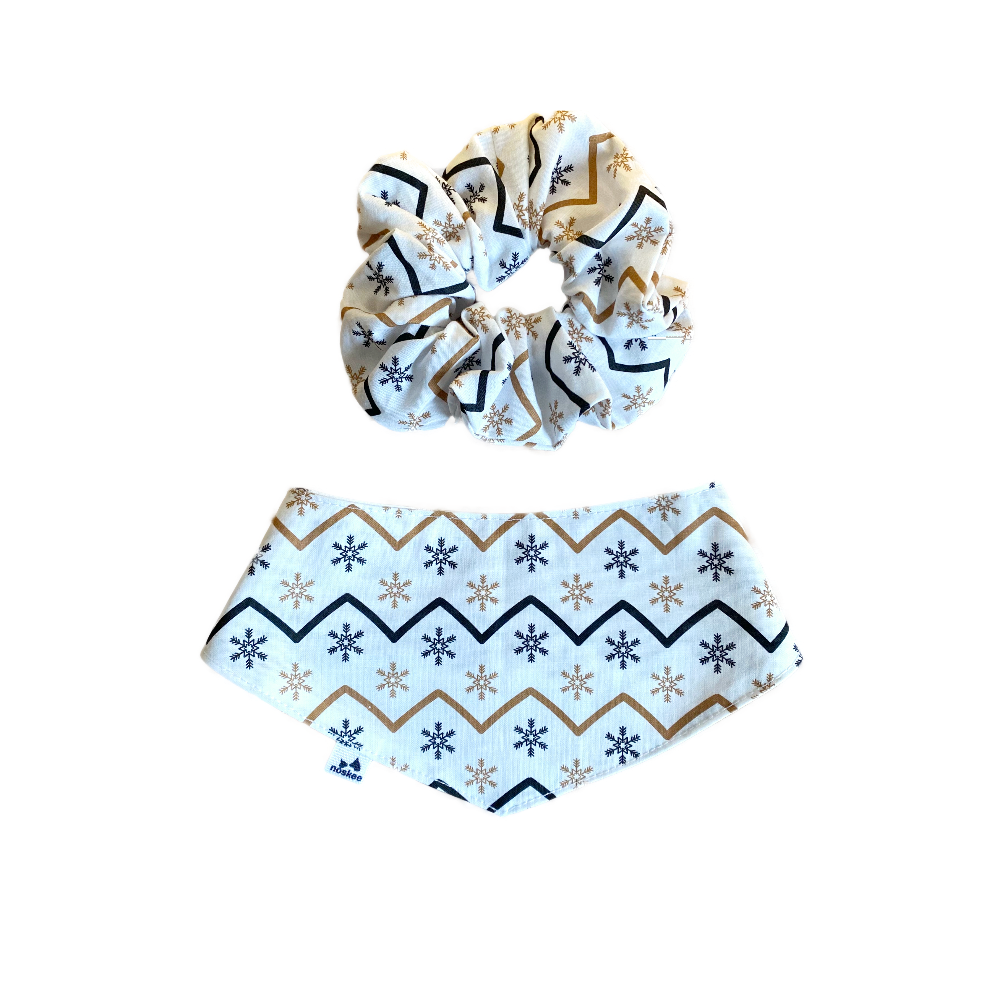 winter-pet-bandana-and-matching-owner-scrunchie winter pet bandana and matching owner scrunchie