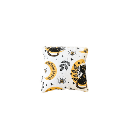 poduszeczka moon eye, poduszka dla kota zabawka z kocimiętką, walerianą, matatabi