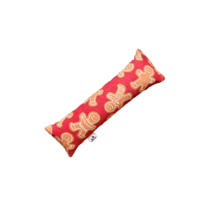 kopacz Pierniczki, czerwony świąteczny kopacz dla kota w pierniczki, prezent dla kota, zabawka świąteczna dla kota