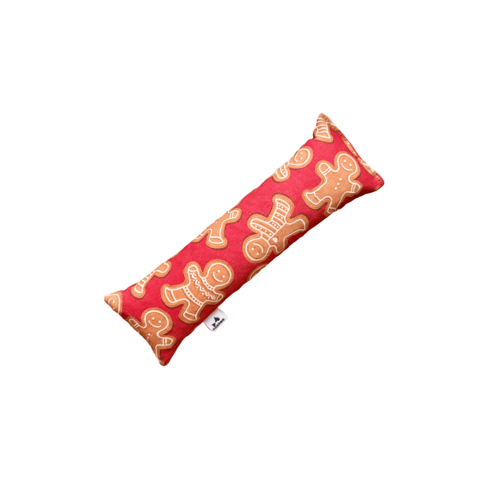 ciastkikopacz kopacz Pierniczki, czerwony świąteczny kopacz dla kota w pierniczki, prezent dla kota, zabawka świąteczna dla kota