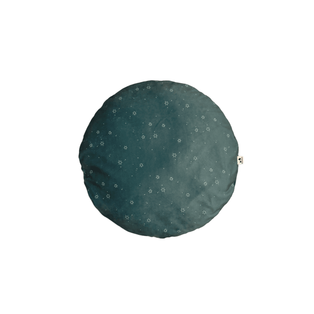 zielonapoduchadlazwierzaka poducha green stars zimowe legowisko dla zwierzaka